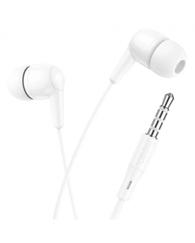 Hands Free Hoco M97 Enjoy Earphones Stereo 3.5mm με Μικρόφωνο και Πλήκτρο Λειτουργίας Λευκά