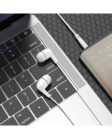 Hands Free Hoco M97 Enjoy Earphones Stereo 3.5mm με Μικρόφωνο και Πλήκτρο Λειτουργίας Λευκά