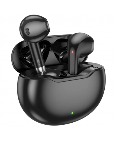 Wireless Hands Free Hoco EW61 June V5.3 320mAh Συμβατό με Master/Slave Εναλλαγή και 7 Ώρες Ομιλίας Μαύρα