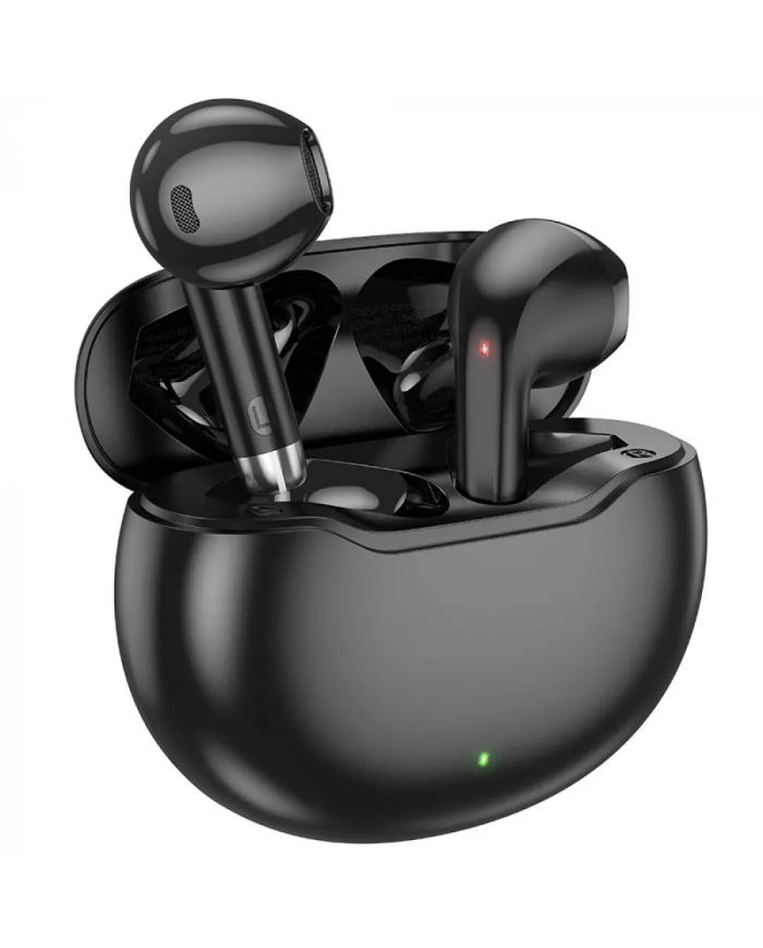 Wireless Hands Free Hoco EW61 June V5.3 320mAh Συμβατό με Master/Slave Εναλλαγή και 7 Ώρες Ομιλίας Μαύρα