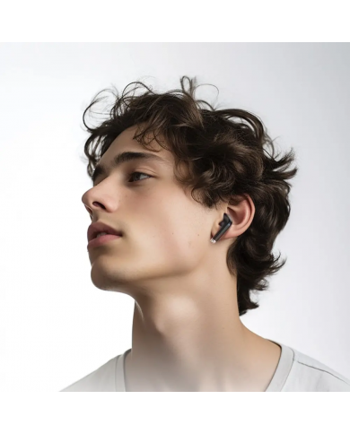 Wireless Hands Free Hoco EW61 June V5.3 320mAh Συμβατό με Master/Slave Εναλλαγή και 7 Ώρες Ομιλίας Μαύρα