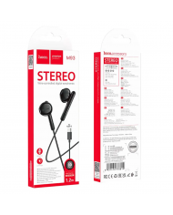 Hands Free Hoco M93 Earphones Stereo USB-C Συμβατά με Όλες τις Συσκευές USB-C Μαύρο 1.2m