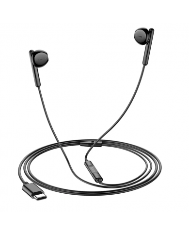 Hands Free Hoco M93 Earphones Stereo USB-C Συμβατά με Όλες τις Συσκευές USB-C Μαύρο 1.2m