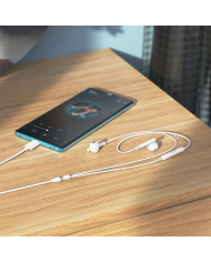 Hands Free Hoco M93 Earphones Stereo USB-C Συμβατά με Όλες τις Συσκευές USB-C Μαύρο 1.2m