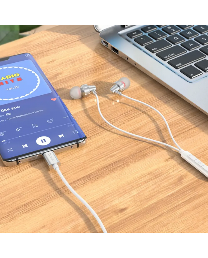 Hands Free Hoco M90 Delight Earphones Deep Bass Stereo USB-C Συμβατά με Όλες τις Συσκευές