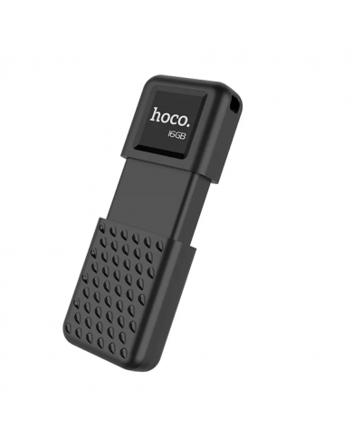 Flash Drive Hoco UD6 Intelligent 16GB USB 2.0 Zinc Alloy Μαύρο