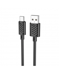 Καλώδιο σύνδεσης Hoco X88 USB σε USB-C 3.0A για Γρήγορη Φόρτιση και Μεταφορά Δεδομένων 1m Μαύρο