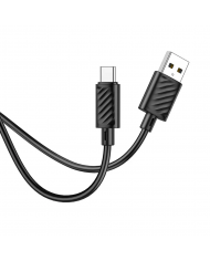 Καλώδιο σύνδεσης Hoco X88 USB σε USB-C 3.0A για Γρήγορη Φόρτιση και Μεταφορά Δεδομένων 1m Μαύρο