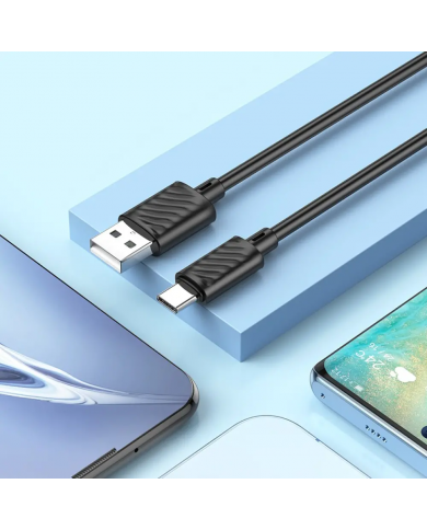Καλώδιο σύνδεσης Hoco X88 USB σε USB-C 3.0A για Γρήγορη Φόρτιση και Μεταφορά Δεδομένων 1m Μαύρο Καλώδιο σύνδεσης Hoco X88 USB σε USB-C 3.0A για Γρήγορη Φόρτιση και Μεταφορά Δεδομένων 1m Μαύρο