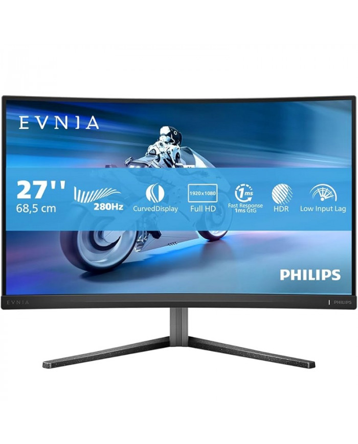 Οθόνη Philips 27" 27M2C5200W FHD 280Hz Curved