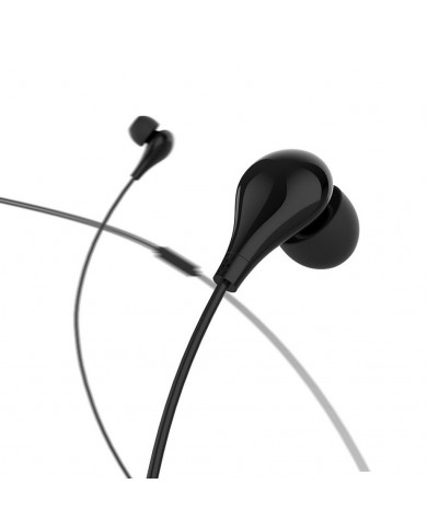 Hands Free Borofone BM24 Milo Earphones Stereo 3.5 mm Μαύρα με Μικρόφωνο και Πλήκτρο Λειτουργίας