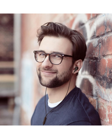 Hands Free Borofone BM24 Milo Earphones Stereo 3.5 mm Μαύρα με Μικρόφωνο και Πλήκτρο Λειτουργίας