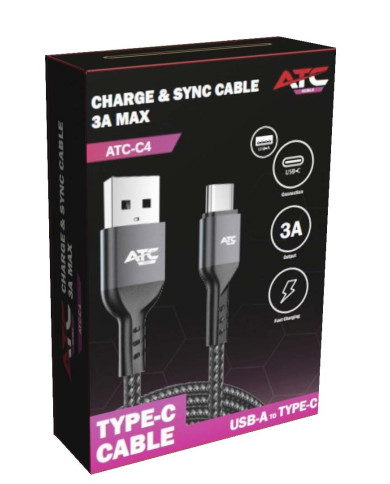ATC-C4 Charge & Sync Cable USB A/C 3A max ATC-C4 Charge & Sync Cable USB A/C 3A max
