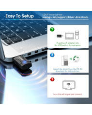 EDUP EP-AC1689GS AC1300 USB WiFi Adapter