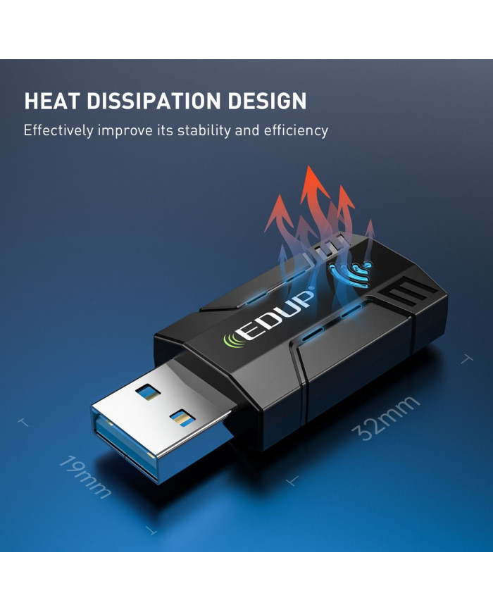 EDUP EP-AC1689GS AC1300 USB WiFi Adapter