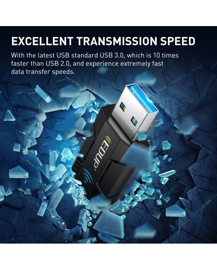 EDUP EP-AC1689GS AC1300 USB WiFi Adapter