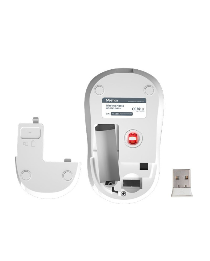 Meetion MT-R545 2.4G Ασύρματο Ποντίκι / Άσπρο