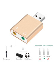 ORICO USB κάρτα ήχου SKT2, USB2.0, 2x 3.5mm, μαύρο ORICO USB κάρτα ήχου SKT2, USB2.0, 2x 3.5mm, μαύρο