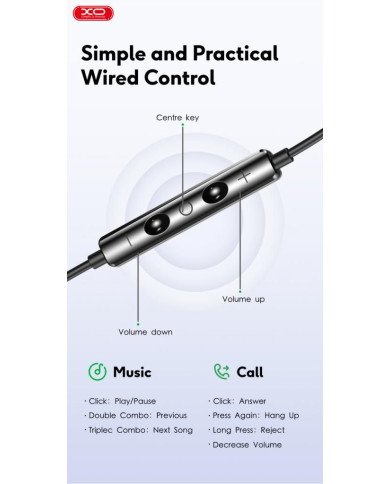 XO EP61 Handsfree Lighting Black