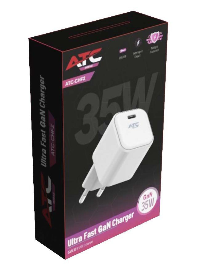 ATC-CHF2 Ultra Fast GaN Charger 35w White (Nano)