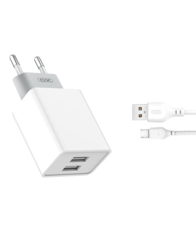 XO L65EU 2.4A Διπλής Θύρας USB Φορτιστής για Micro