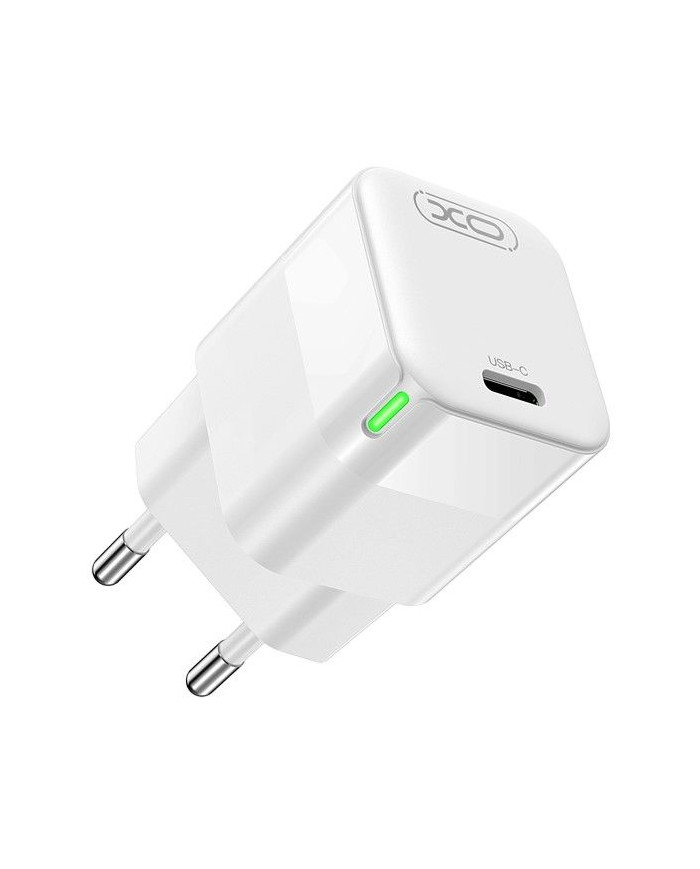 XO CE06 PD 30W GaN Γρήγορος Φορτιστής με λαμπάκι και Lightning Καλώδιο