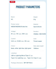 XO CE06 PD 30W GaN Γρήγορος Φορτιστής με λαμπάκι και Lightning Καλώδιο