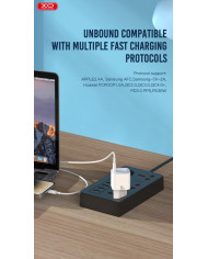 XO CE06 PD 30W GaN Γρήγορος Φορτιστής με λαμπάκι και Lightning Καλώδιο