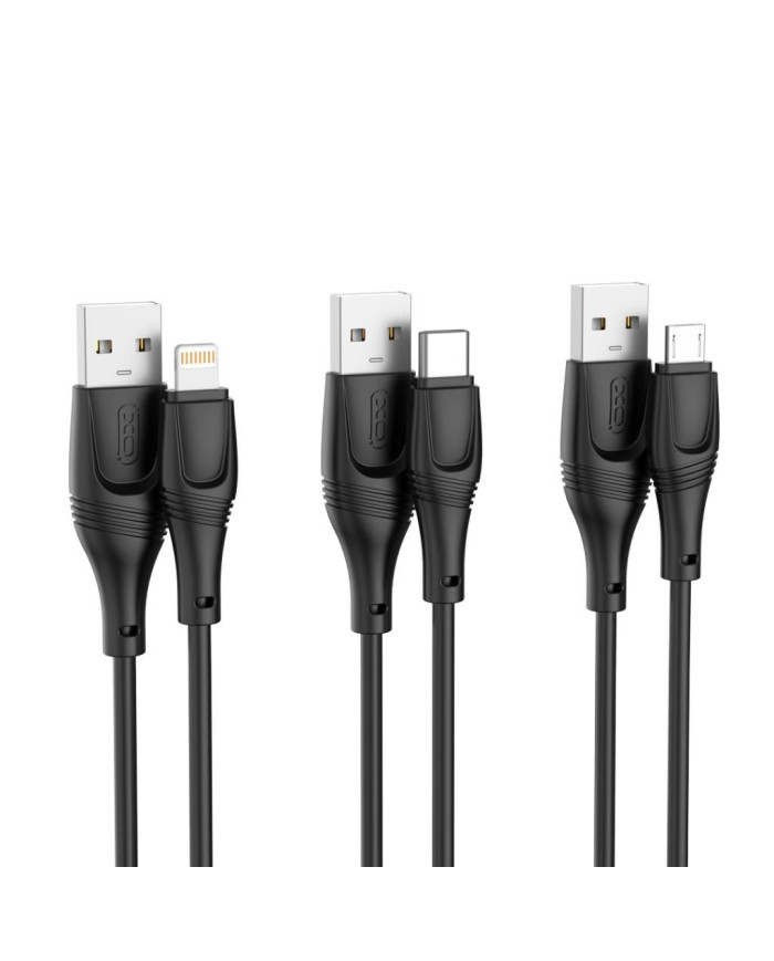 XO  Καλώδιο Φόρτισης + Data TypeC L 3M Zeus Series Μαύρο