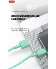 XO NB156 USB Καλώδιο Φόρτισης για Lightning Μαύρο