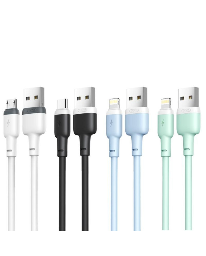 XO NB208 Καλώδιο Φόρτισης + Data Lightning 1m Μαύρο