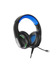 XO GE-09 Static RGB Mic Game Ακουστικά USB+3.5 (με καλώδιο προσαρμογέα)