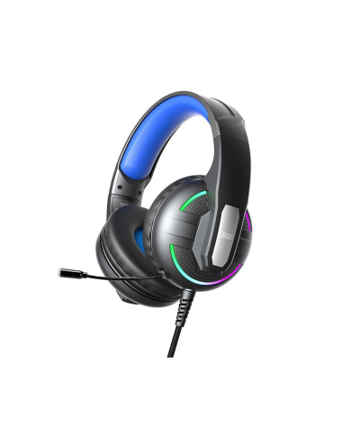 XO GE-09 Static RGB Mic Game Ακουστικά USB+3.5 (με καλώδιο προσαρμογέα)