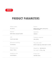 XO GE-09 Static RGB Mic Game Ακουστικά USB+3.5 (με καλώδιο προσαρμογέα)