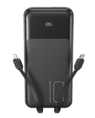 XO PR248 USB-C 20W / USB-A 22.5W Display Fast Charging Powerbank 10000mAh Μαύρο XO PR248 USB-C 20W / USB-A 22.5W Display Fast Charging Powerbank 10000mAh Μαύρο