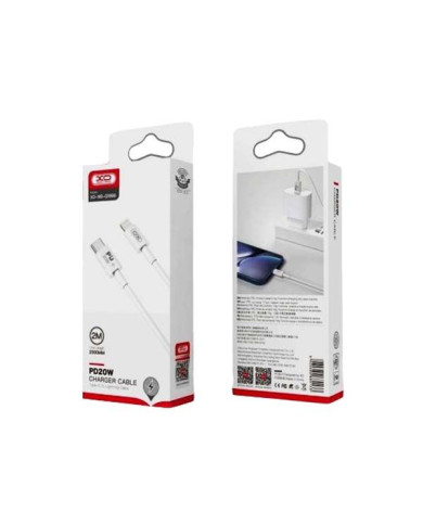 XO NB-Q189B PD 20W Καλώδιο Φόρτισης + Data Type-C Σε Lightning 2m XO NB-Q189B PD 20W Καλώδιο Φόρτισης + Data Type-C Σε Lightning 2m