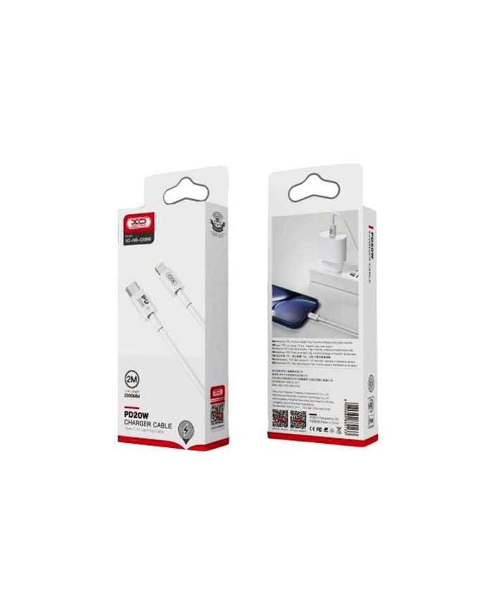 XO NB-Q189B PD 20W Καλώδιο Φόρτισης + Data Type-C Σε Lightning 2m