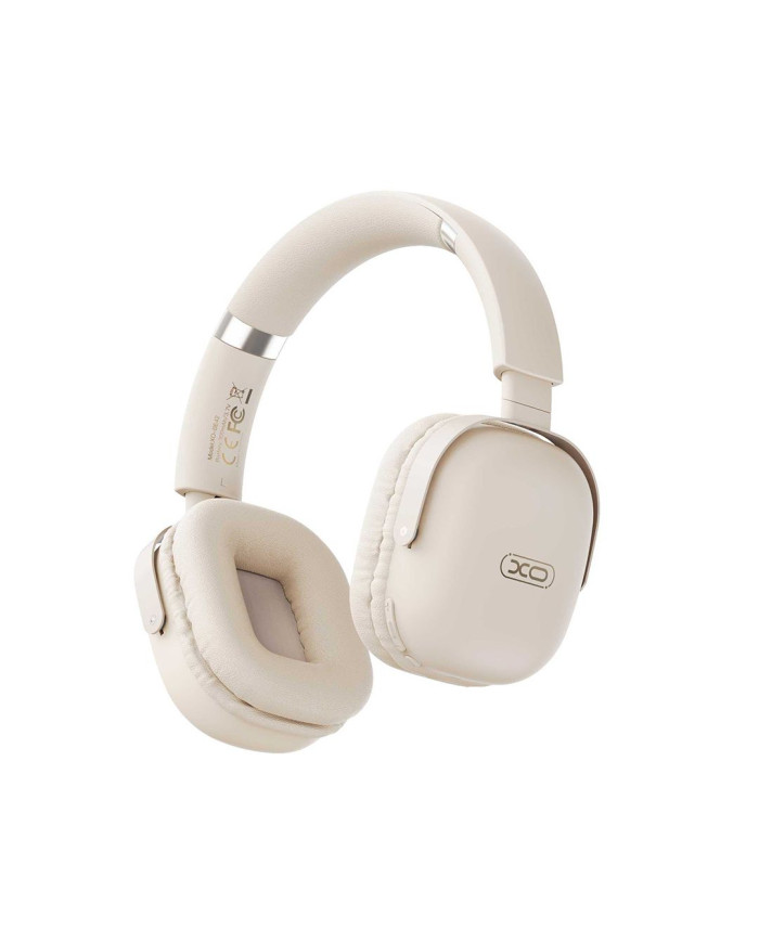 XO BE42 Scarlet Μεταλλικά Αναδιπλούμενα Ακουστικά Bluetooth (Μπεζ)