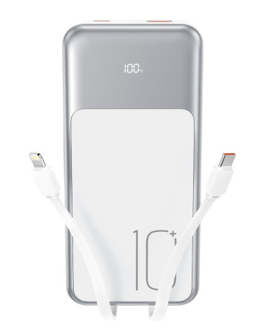 XO PR248 USB-C 20W / USB-A 22.5W Display Fast Charging Powerbank 10000mAh Λευκό XO PR248 USB-C 20W / USB-A 22.5W Display Fast Charging Powerbank 10000mAh Λευκό