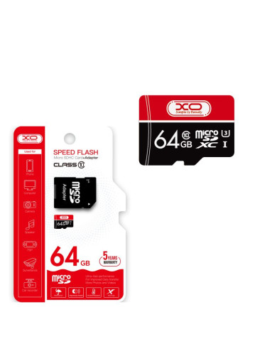 XO Κάρτα Μνήμης 64GB CL10 Micro SD XO Κάρτα Μνήμης 64GB CL10 Micro SD