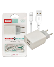 XO L65EU 2.4A Διπλής Θύρας USB Φορτιστής for Type-C