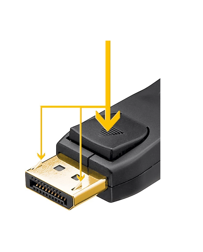 GOOBAY καλώδιο DisplayPort 61713, 4K/60Hz, 21.6 Gbps, 3m, μαύρο