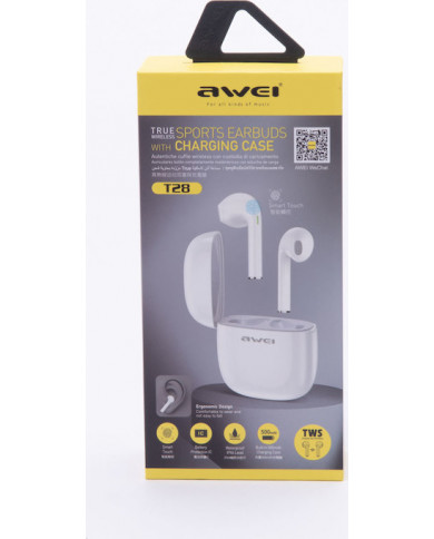 Awei T28 In-ear Bluetooth Handsfree Λευκό
