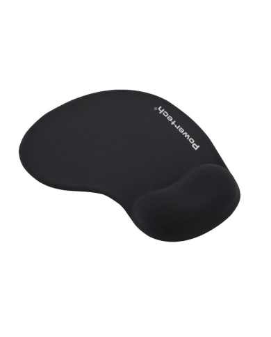 POWERTECH mouse pad  με στήριγμα καρπού, 23x19x1.8cm, μαύρο POWERTECH mouse pad  με στήριγμα καρπού, 23x19x1.8cm, μαύρο