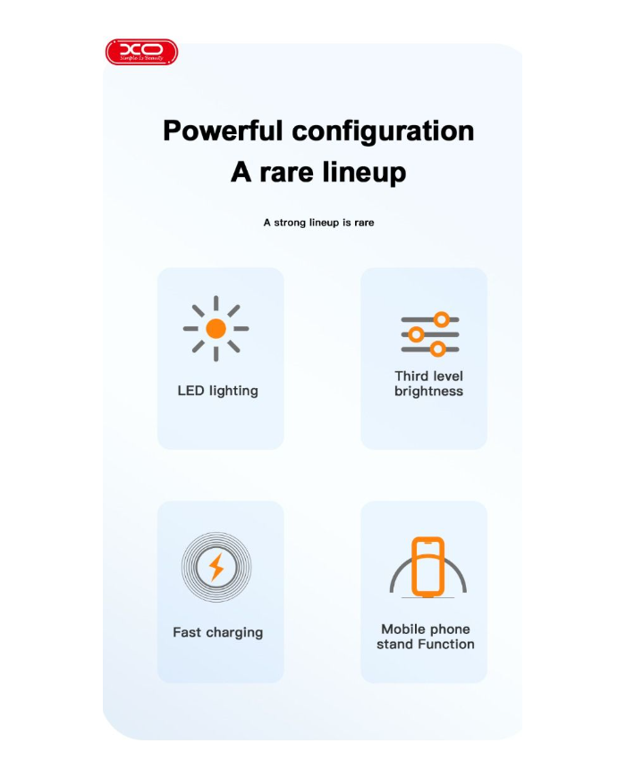 XO WX030 Βάση Φόρτισης Κινητού Τηλεφώνου με Φωτισμό 15W