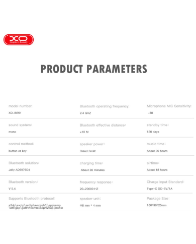 O BE51 Ψηφιακό Μονοφωνικό Ακουστικό Bluetooth