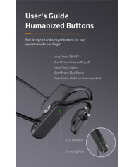 Awei A889BL Earbud Bluetooth Handsfree Μαύρο