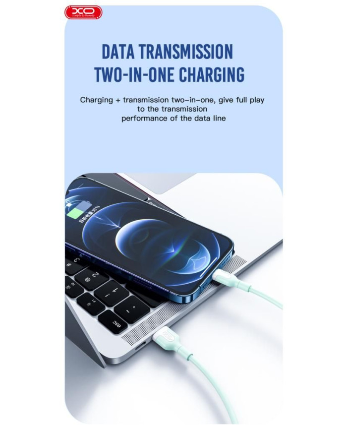 XO NB212 2.1A USB Καλώδιο για Lightning 1m Μαύρο XO NB212 2.1A USB Καλώδιο για Lightning 1m Μαύρο