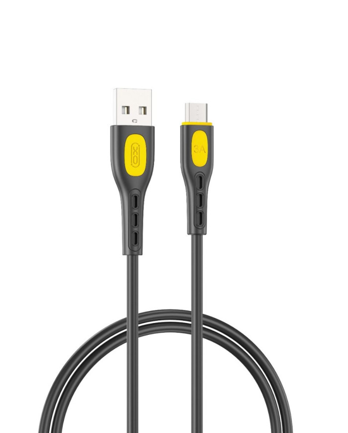 XO NB280 Καλώδιο Δεδομένων Micro 1M 3A Μαύρο