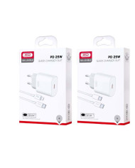 XO L91EU 25W Type-C Γρήγορης Φόρτισης Φορτιστής με Lightning Καλώδιο